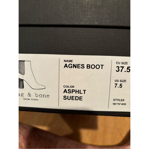 RAG and BONE AGNES BOOT IN ASPHALT SUEDE - Picture 5 of 6